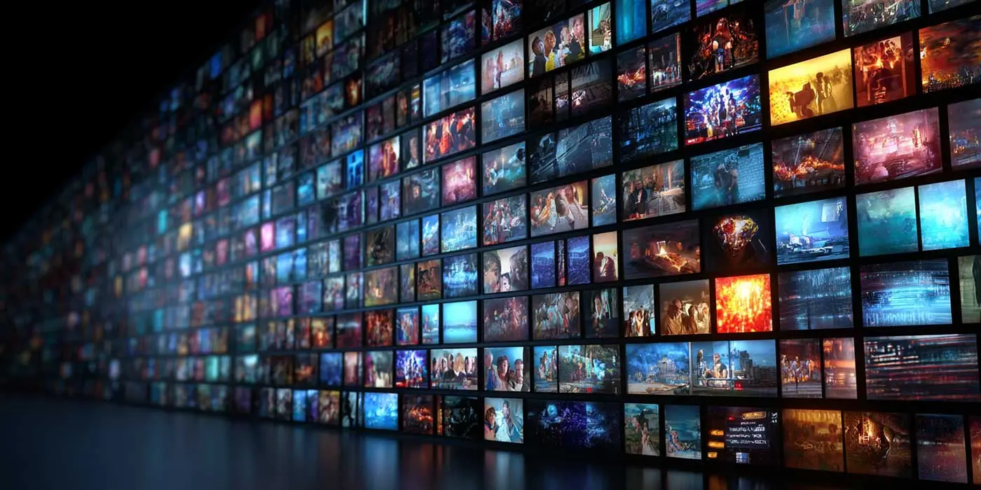 Visual comparison showing the difference between SD, HD, Full HD, 4K and 8K streaming quality