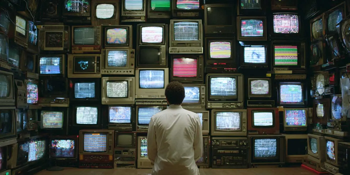 Timeline showing TV technology evolution from cable to streaming, highlighting the technological advantages