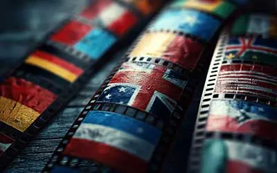 International cinema from various countries with subtitles