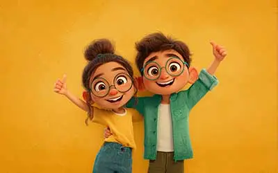 Kids and family content with animated characters and family-friendly scenes